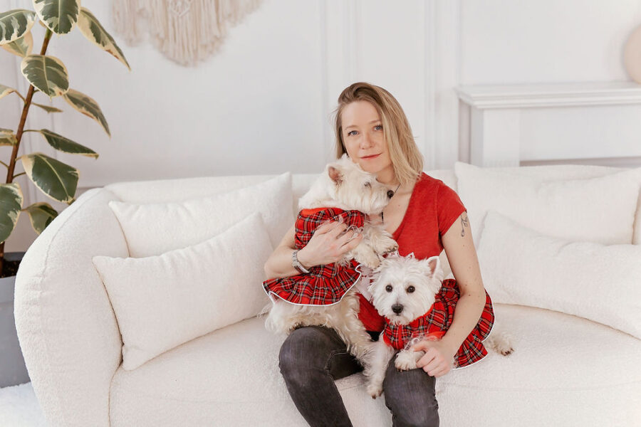 Plaid Dog Dress (hat not included)